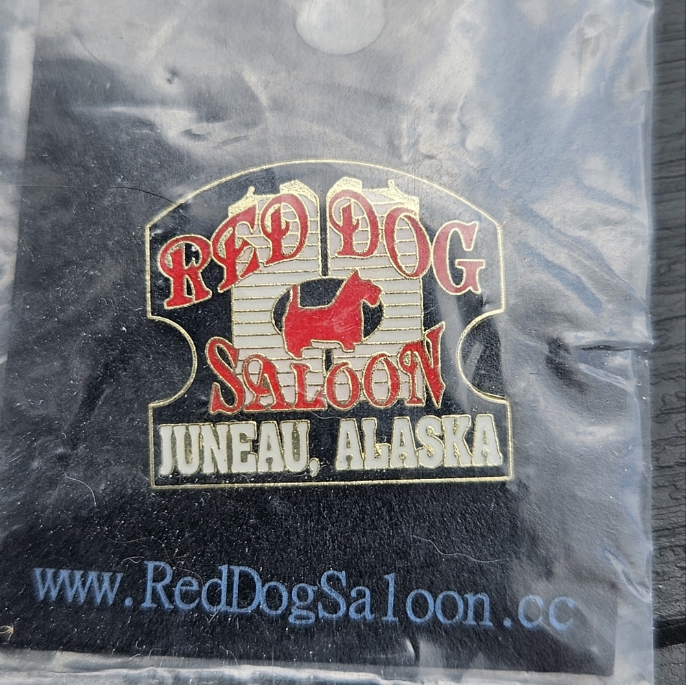 Alaska Juneau Red Dog‎ Saloon Vintage Tack Pin Lapel Pin